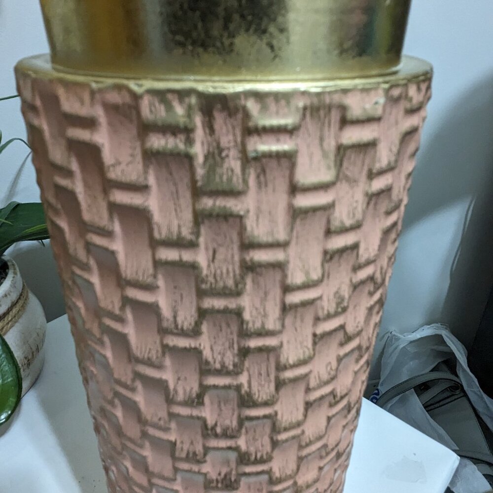 Metalic  Vase Bottle Rustic - Picture 5 of 5